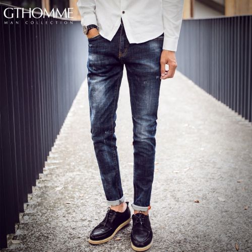 Jeans pour jeunesse pieds Slim GTHOMME en coton Quatre saisons - Ref 1461106