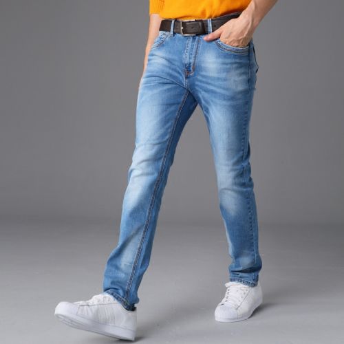 Jeans pour grands chantiers pieds Slim FKDV Coton fibre élastique de polyuréthane spandex automne - Ref 1461122