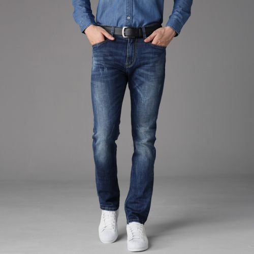 Jeans pour jeunesse pieds Slim FKDV Coton fibre élastique de polyuréthane spandex automne - Ref 1461124