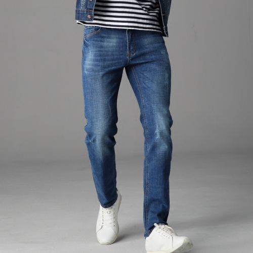 Jeans droite FKDV Coton fibre élastique de polyuréthane spandex pour hiver - Ref 1461125