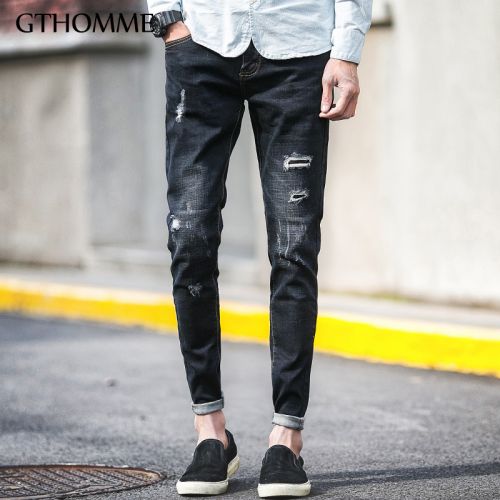 Jeans pour jeunesse pieds Slim GTHOMME en coton printemps - Ref 1461134