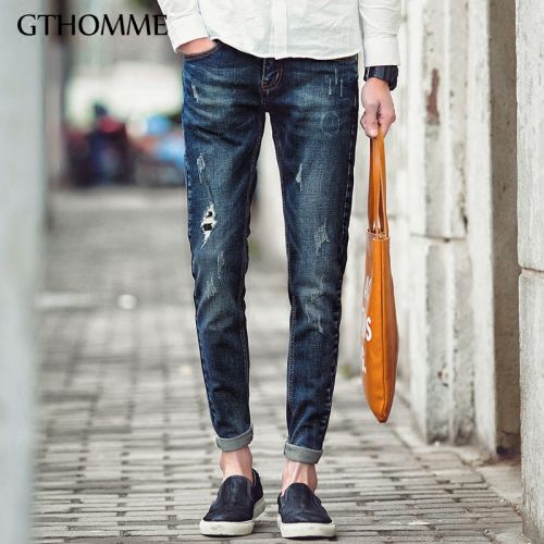 Jeans pour jeunesse pieds Slim GTHOMME en coton Quatre saisons - Ref 1461147