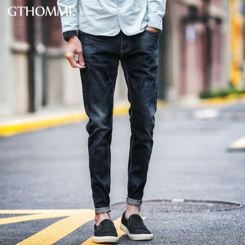 Jeans pour jeunesse pieds Slim GTHOMME en coton printemps - Ref 1461148