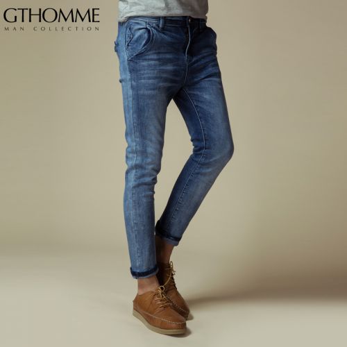 Jeans pour jeunesse pieds Slim GTHOMME en coton Quatre saisons - Ref 1461149