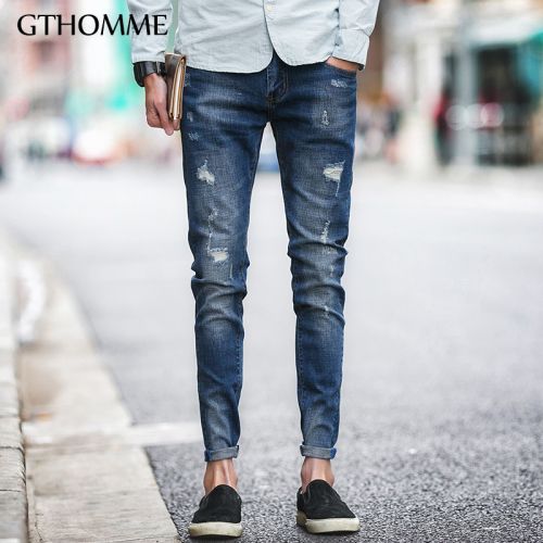 Jeans pour jeunesse pieds Slim GTHOMME en coton printemps - Ref 1461150