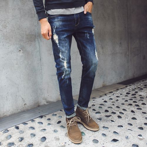 Jeans pour jeunesse pieds Slim GTHOMME en coton automne - Ref 1461172