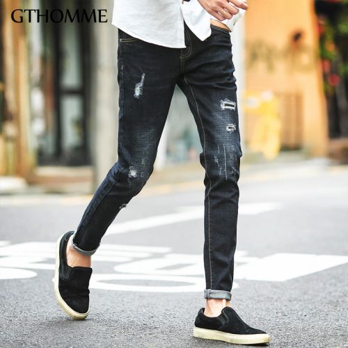 Jeans pour jeunesse pieds Slim GTHOMME en coton automne - Ref 1461200