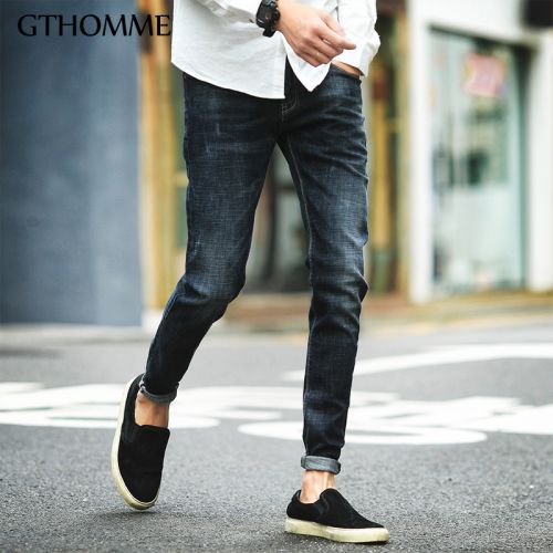 Jeans pour jeunesse pieds Slim GTHOMME en coton automne - Ref 1461202