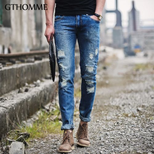 Jeans pour jeunesse pieds Slim GTHOMME en coton Quatre saisons - Ref 1461209
