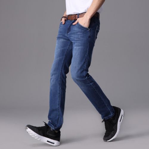 Jeans pour jeunesse droite FKDV coton, polyester nouvelle fibre élastique de polyuréthane spandex automne - Ref 1461211