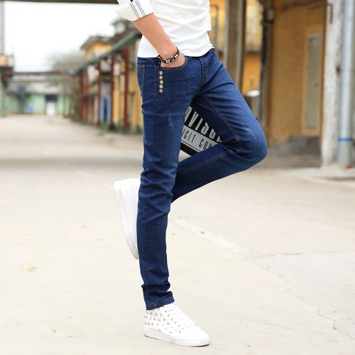 Jeans pour jeunesse pieds Slim SHELLEYJONES en coton Quatre saisons - Ref 1461230
