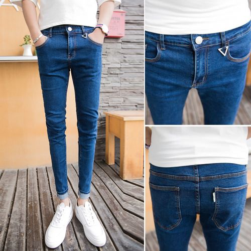 Jeans pour adolescent pieds Slim Quatre saisons - Ref 1461237