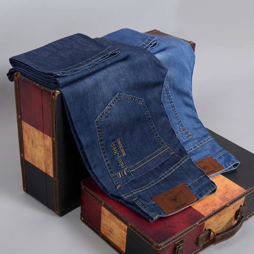 Jeans pour jeunesse coupe droite NIANJEEP en CVC été - Ref 1461251