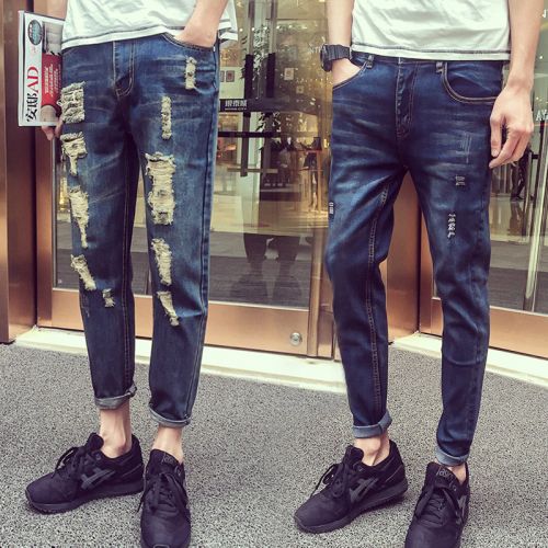 Jeans pour jeunesse pieds Slim JEANS en coton Quatre saisons - Ref 1461253