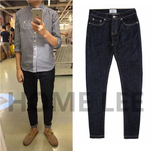 Jeans pour jeunesse pieds Slim en coton Quatre saisons - Ref 1461259