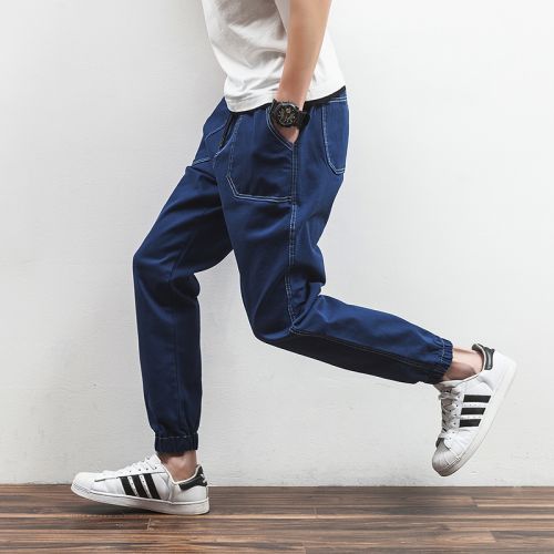 Jeans pour adolescent pieds Slim en coton Quatre saisons - Ref 1461271