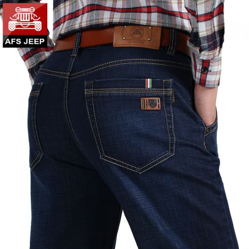 Jeans coupe droite AFS JEEP en coton pour automne - Ref 1461307