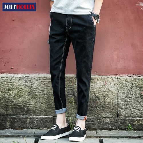 Jeans pour jeunesse pieds Slim JOHNHOLLIS en coton été - Ref 1461317