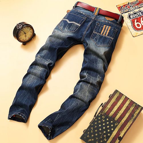 Jeans pour adolescent pieds Slim JEANS en coton Quatre saisons - Ref 1461322
