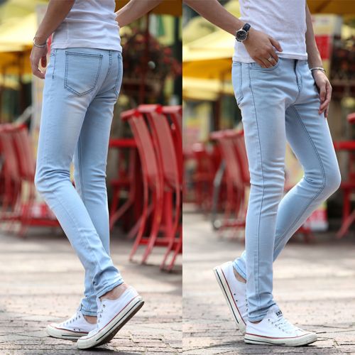 Jeans pour adolescent coupe droite en coton été - Ref 1461330