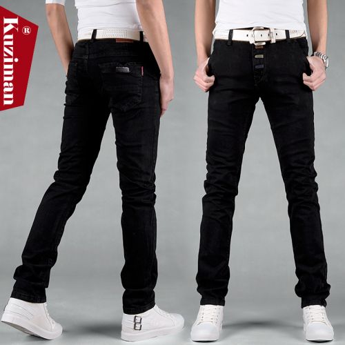 Jeans pour jeunesse pieds Slim KUZIMAN Coton polyester polyuréthane élastique fibre spandex automne - Ref 1461360