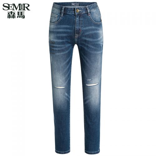 Jeans pour jeunesse SEMIR en coton automne - Ref 1461396