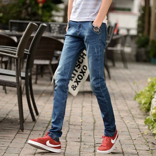 Jeans pour adolescent pieds Slim HAMMERLET en coton Quatre saisons - Ref 1461422