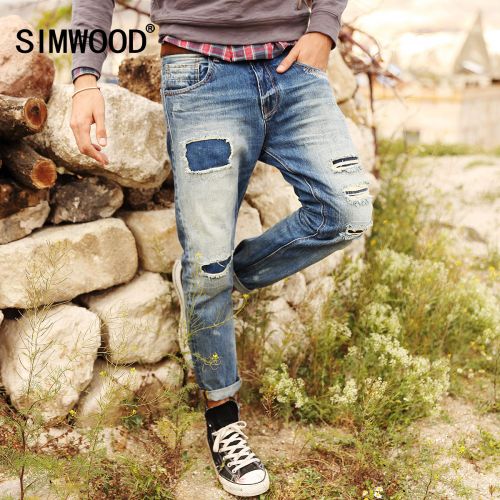 Jeans pour jeunesse pieds Slim SIMWOOD en coton automne - Ref 1461428