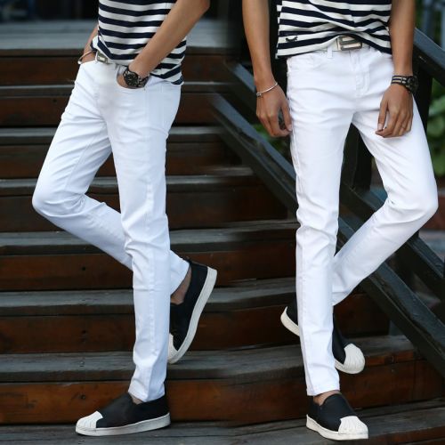 Jeans pour adolescent pieds Slim Quatre saisons - Ref 1461479