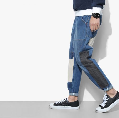 Jeans pour adolescent Sarouel en coton Quatre saisons - Ref 1461489