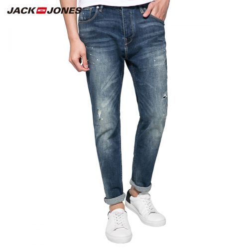 Jeans pour jeunesse pieds Slim JACK JONES en coton été - Ref 1461491