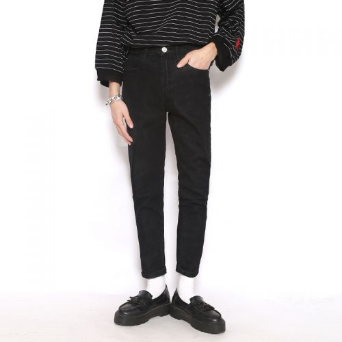 Jeans pour jeunesse pieds Slim en coton Quatre saisons - Ref 1461514