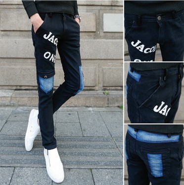 Jeans pour adolescent pieds Slim automne - Ref 1461518