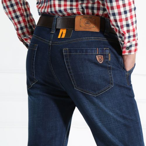 Jeans pour jeunesse droite NIANJEEP coton automne - Ref 1461524
