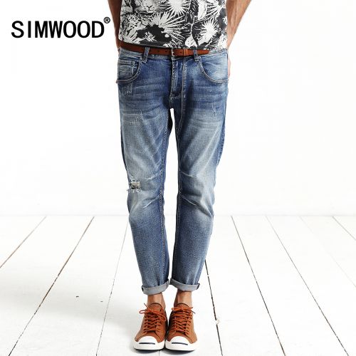 Jeans pour jeunesse pieds Slim SIMWOOD en coton automne - Ref 1461548