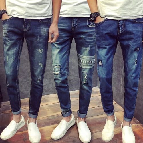 Jeans pour jeunesse pieds Slim été - Ref 1461553
