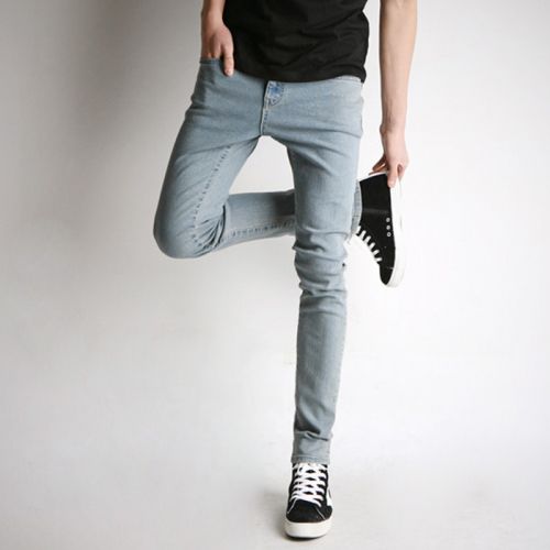Jeans pour adolescent super skinny en coton été - Ref 1461560