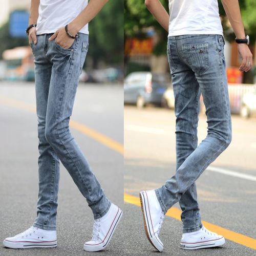 Jeans pour adolescent pieds Slim JEANS en coton automne - Ref 1461595