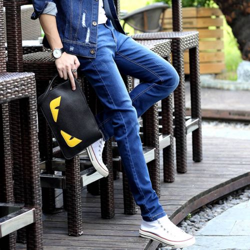 Jeans pour adolescent pieds Slim en coton automne - Ref 1461609