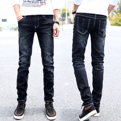 Jeans pour adolescent pieds Slim KEIDENLION en coton été - Ref 1461613