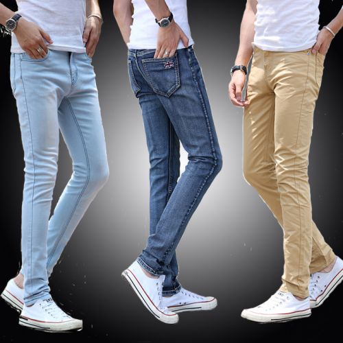 Jeans pour adolescent pieds Slim en CVC Quatre saisons - Ref 1461614
