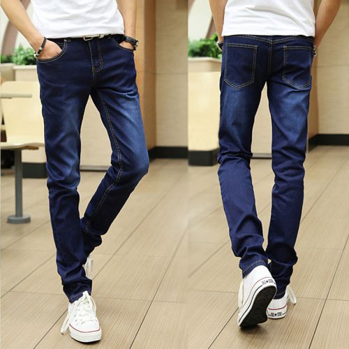 Jeans pour jeunesse pieds Slim en coton printemps - Ref 1461616