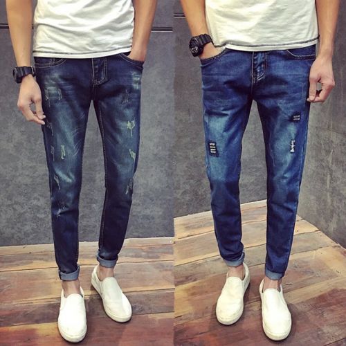 Jeans pour adolescent pieds Slim été - Ref 1461626