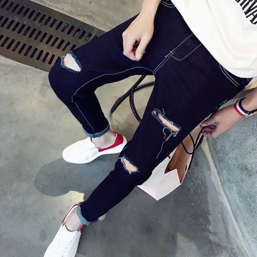 Jeans pour adolescent pieds Slim Quatre saisons - Ref 1461641