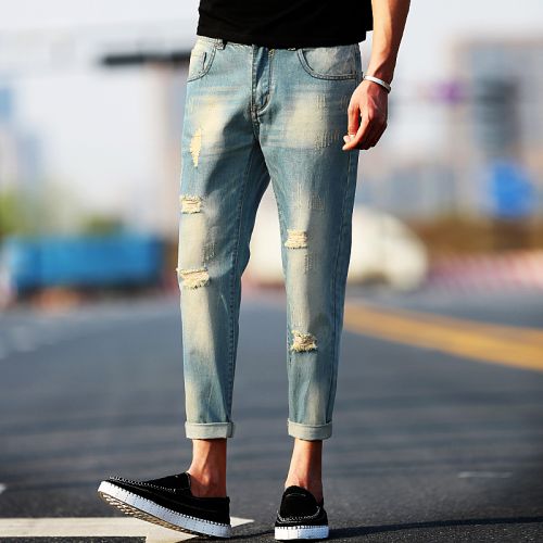 Jeans pour jeunesse Sarouel en coton printemps - Ref 1461660