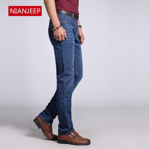 Jeans coupe droite NIANJEEP en coton pour Quatre saisons - Ref 1461662