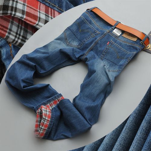 Jeans pour jeunesse coupe droite en coton automne - Ref 1461668