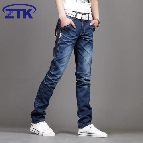 Jeans pour adolescent pieds Slim en coton été - Ref 1461669