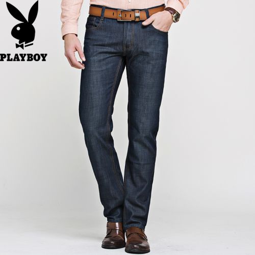 Jeans pour jeunesse droite PLAYBOY polyester, coton, de fibres cellulose régénérée été - Ref 1461704