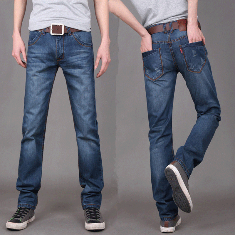 Jeans pour jeunesse coupe droite en coton automne - Ref 1461717